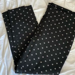 Black and white slacks!  Straight leg, great condition!